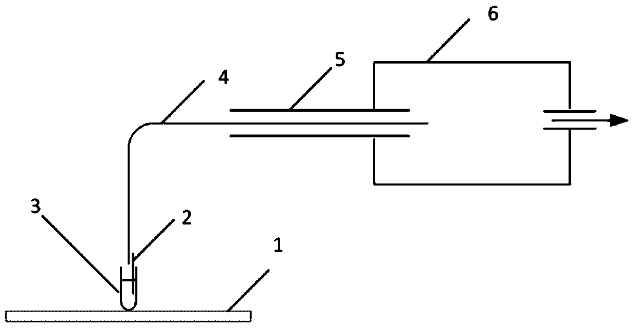 Pulse electrospray ion source, pulse sample injection method and mass spectrum detection system