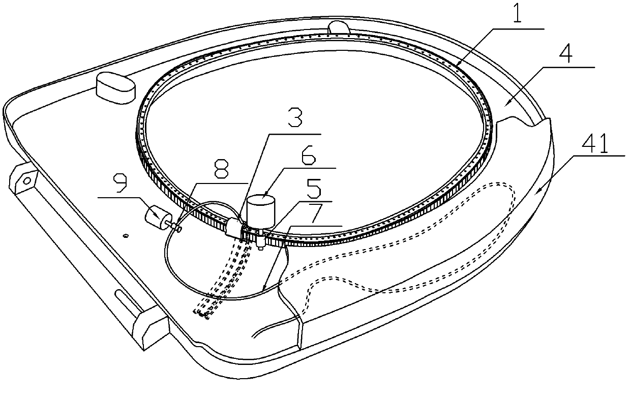 Automatic cleaner for seat ring of toilet bowl