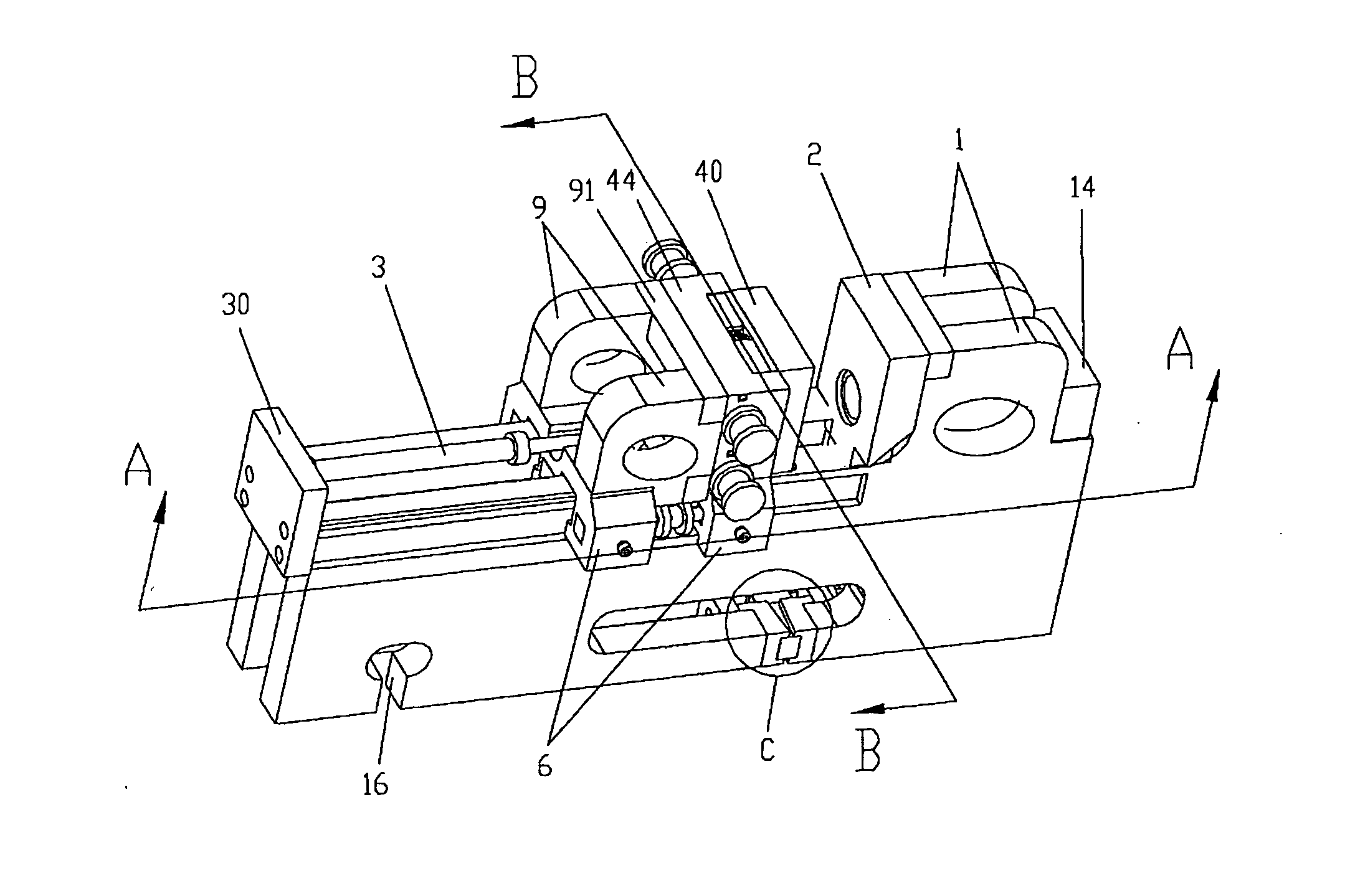 Die casting machine with l-shape frame