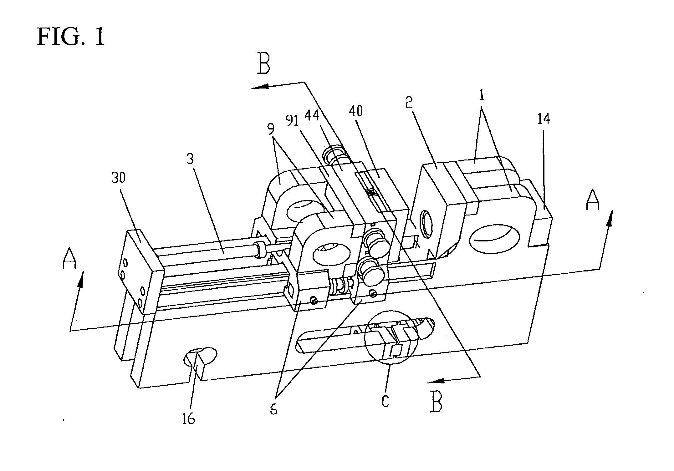 Die casting machine with l-shape frame