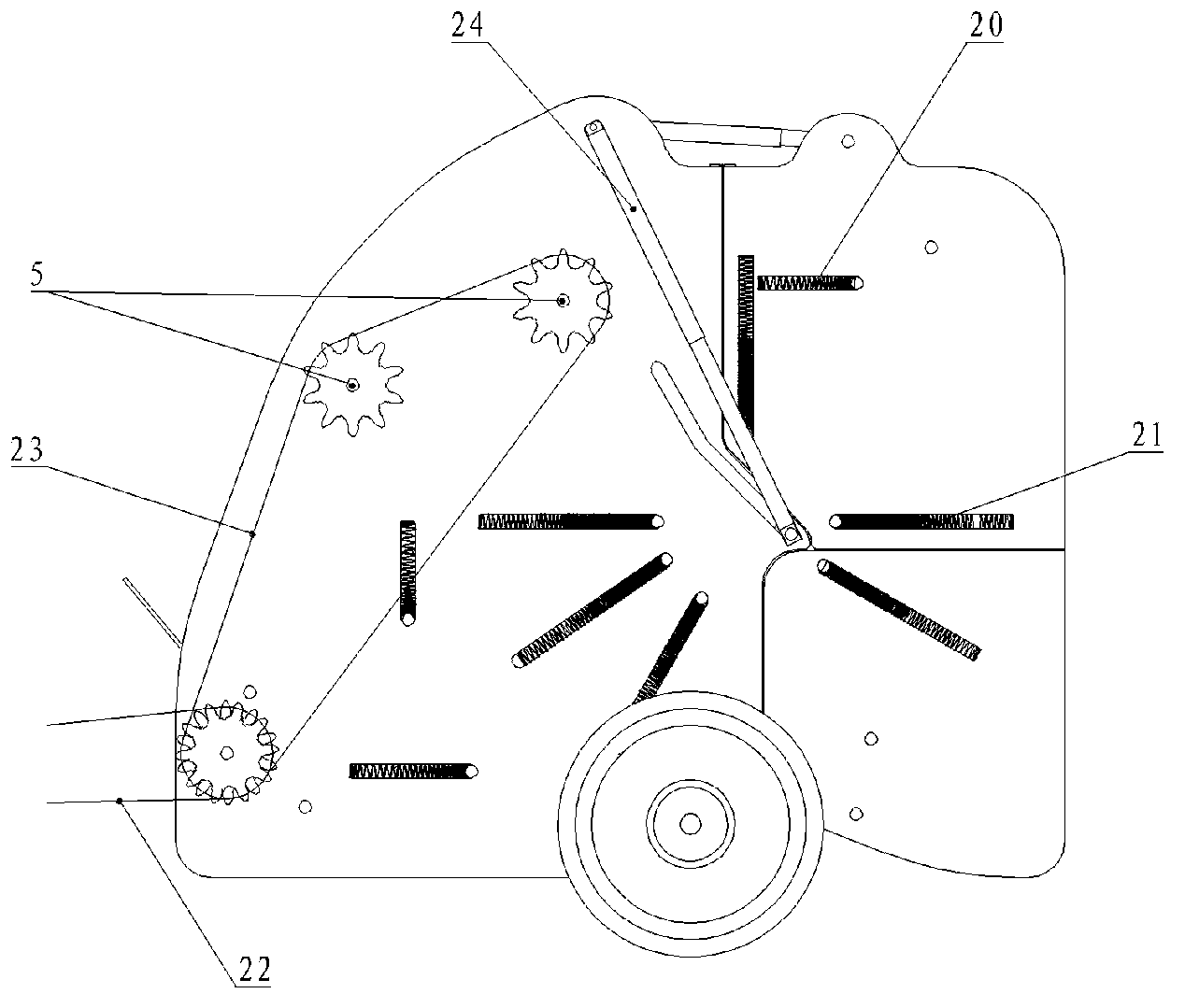 Room-changing belt-type binding machine