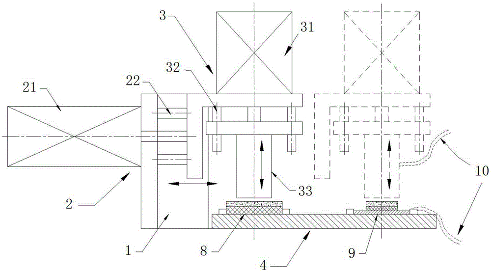 Belt metal layer film punching device and method thereof