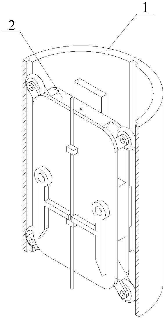 Guiding and position locking and arrangement device of flexible landslide clinometer