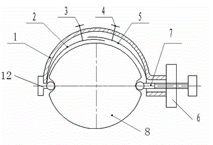 Apple peeling device