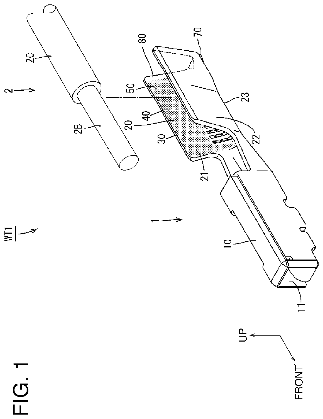 Wire with terminal