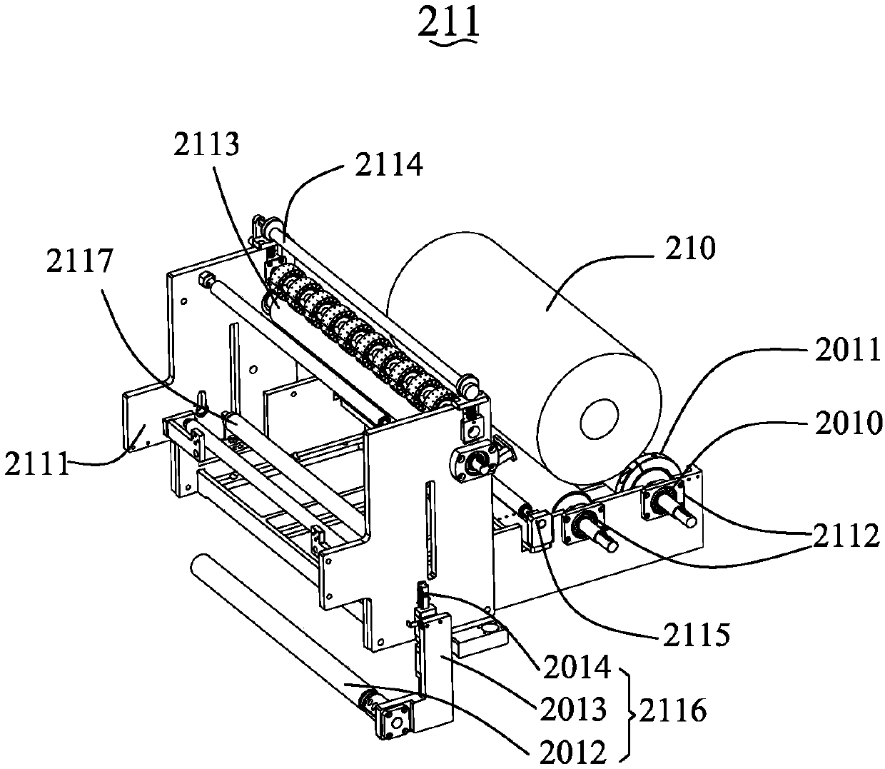 Film packing machine and process