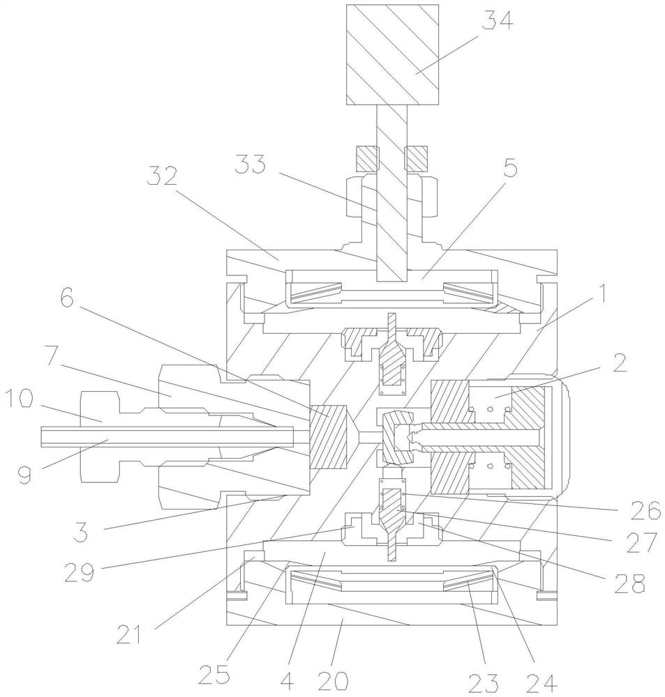 Three-stage pressure reducing valve