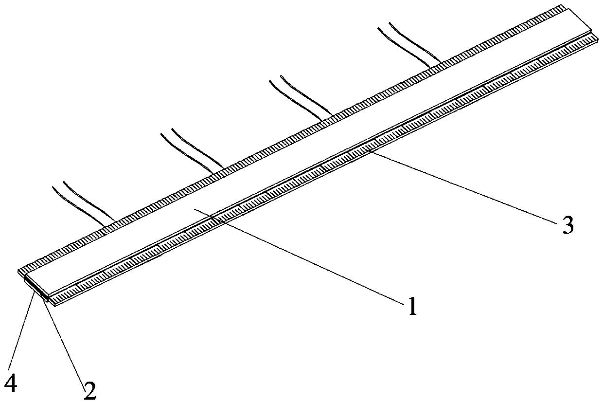 Auxiliary strain gauge adhering device