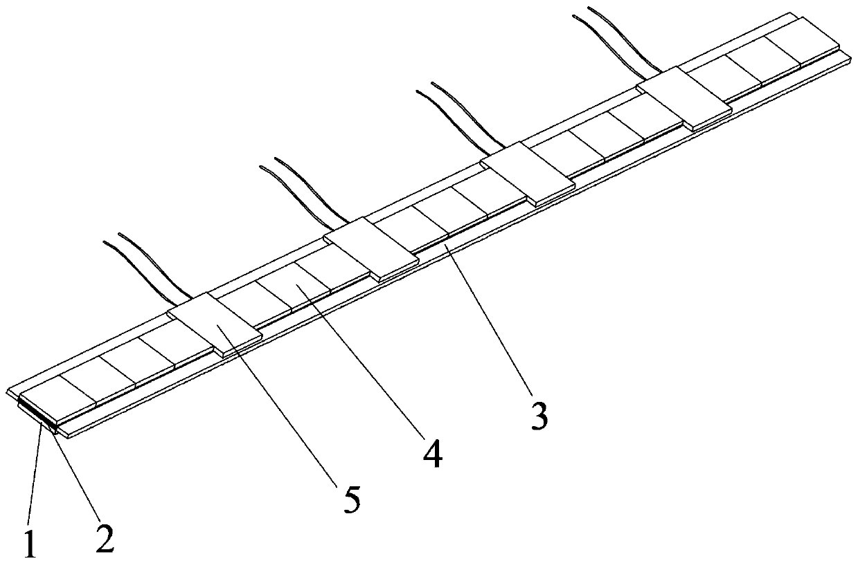 Auxiliary strain gauge adhering device