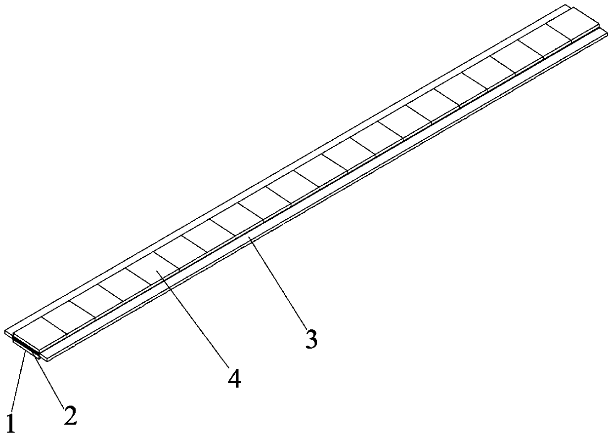 Auxiliary strain gauge adhering device