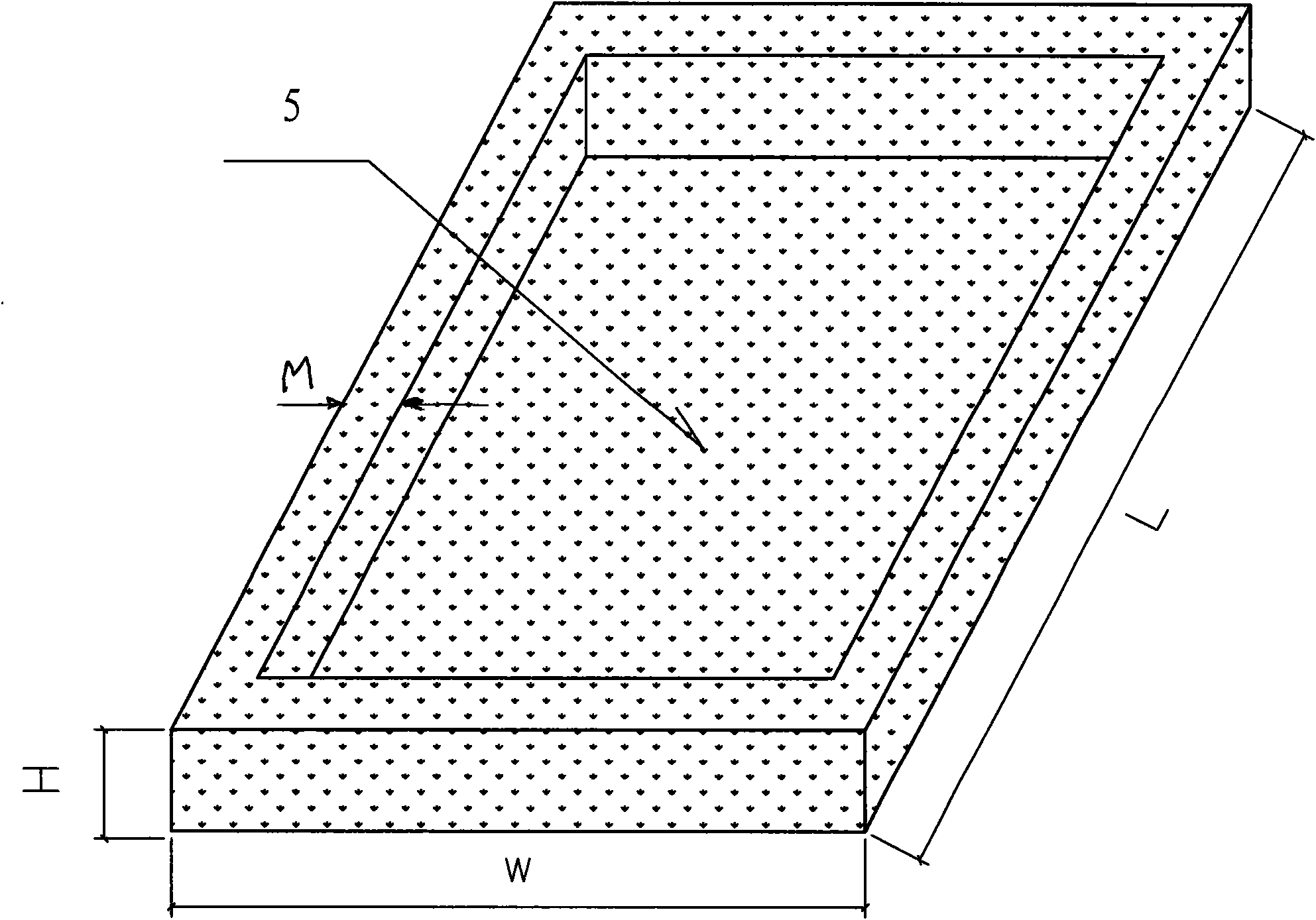 Desert area migratory dune land railway bed construction method