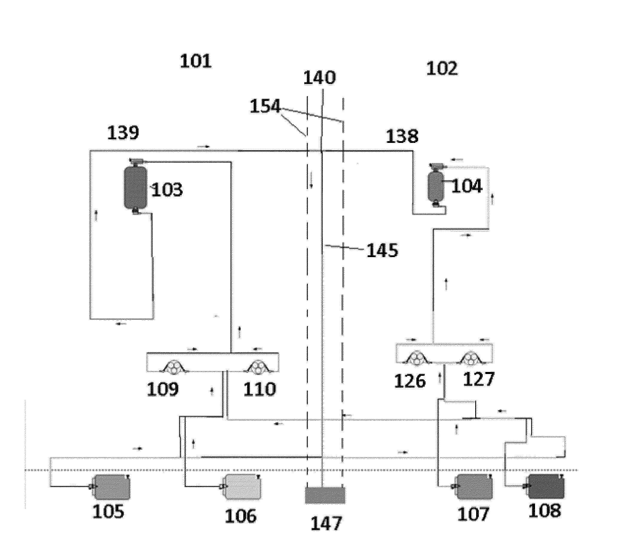 Zirconium phosphate and zirconium oxide recharging flow paths