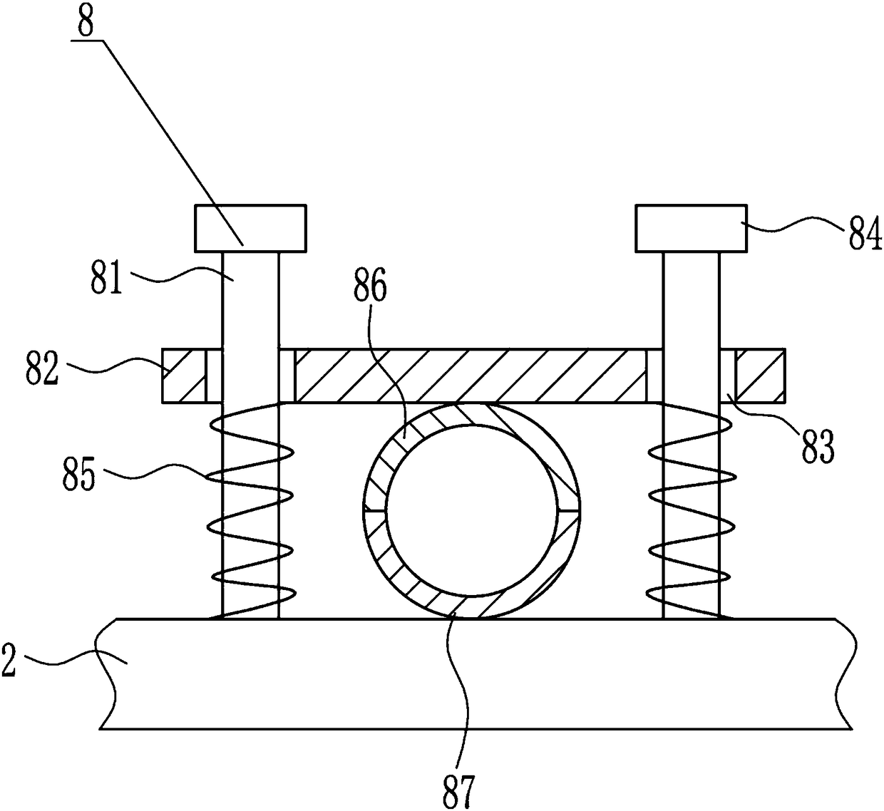 Rapid cutting equipment for silica gel high-voltage wire