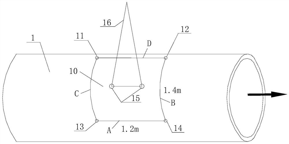 A connection construction method of urban high-water-level and large-diameter reinforced concrete sewage pipelines