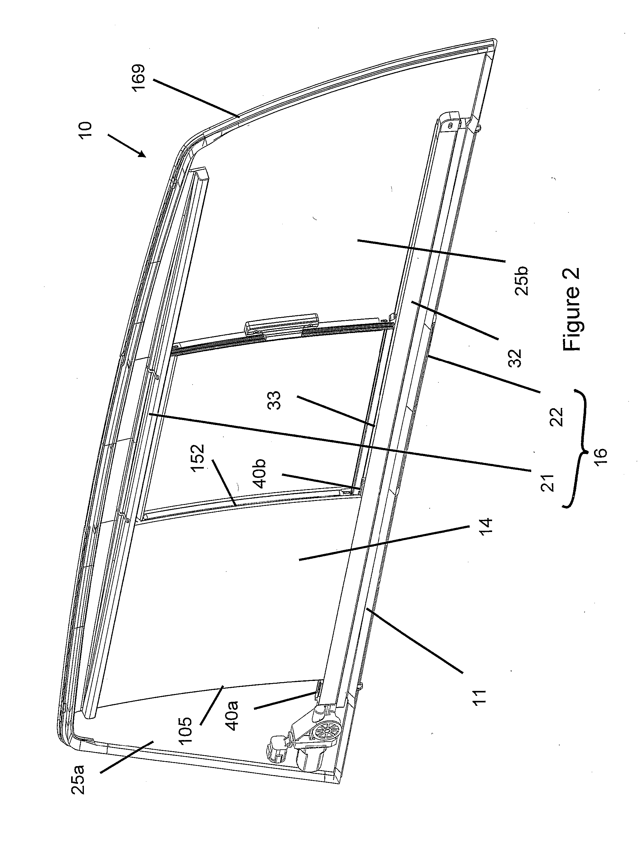 Backlite assembly for a vehicle