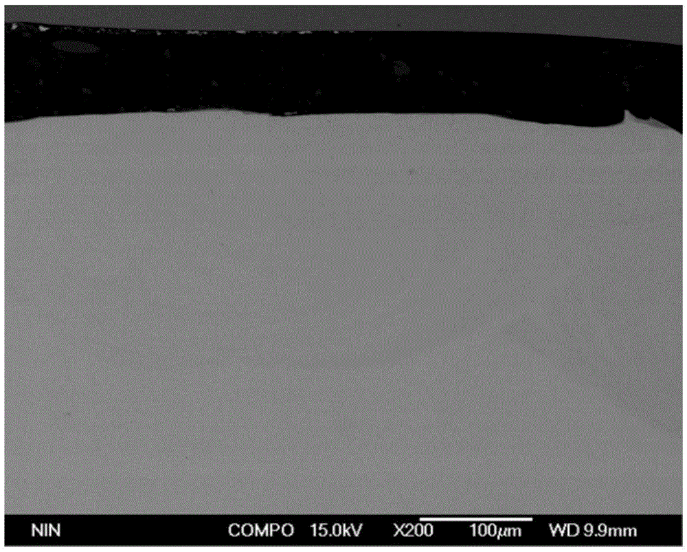 Method for preparing modified composite Hf-Ta metal coating through laser cladding