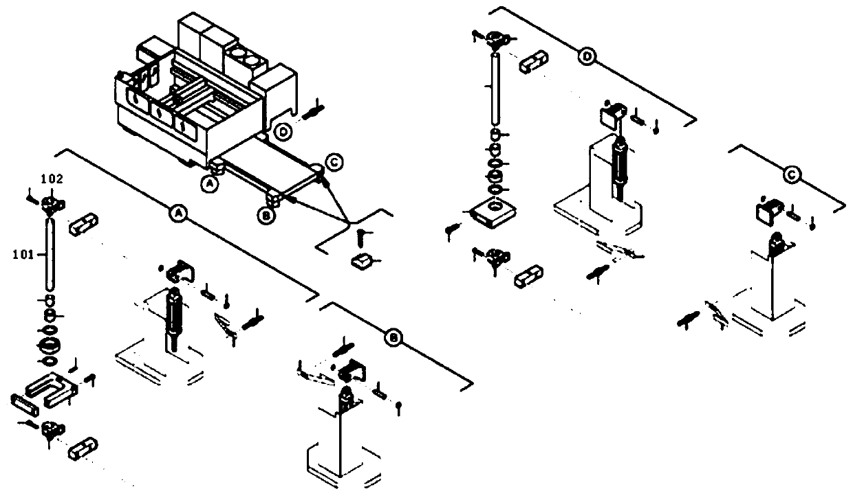 Suspension type self-balancing hydraulic lifting device