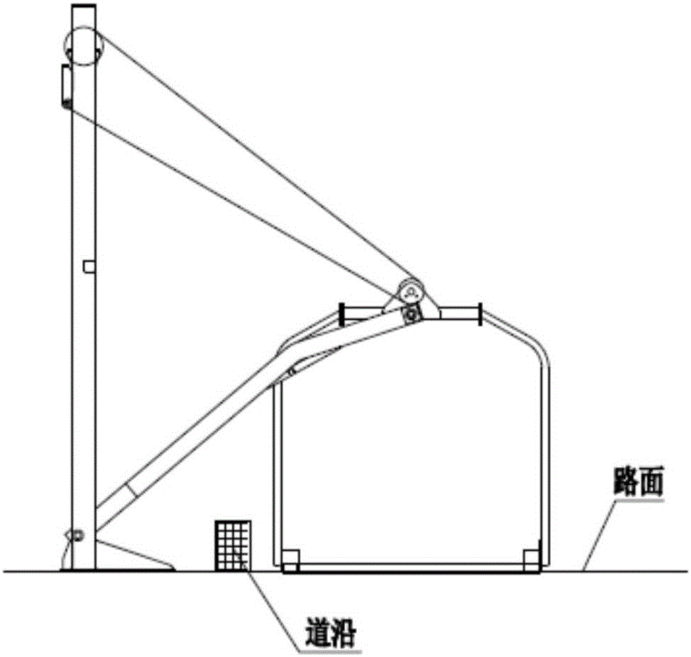 Simple lifting cradle type mechanical parking equipment