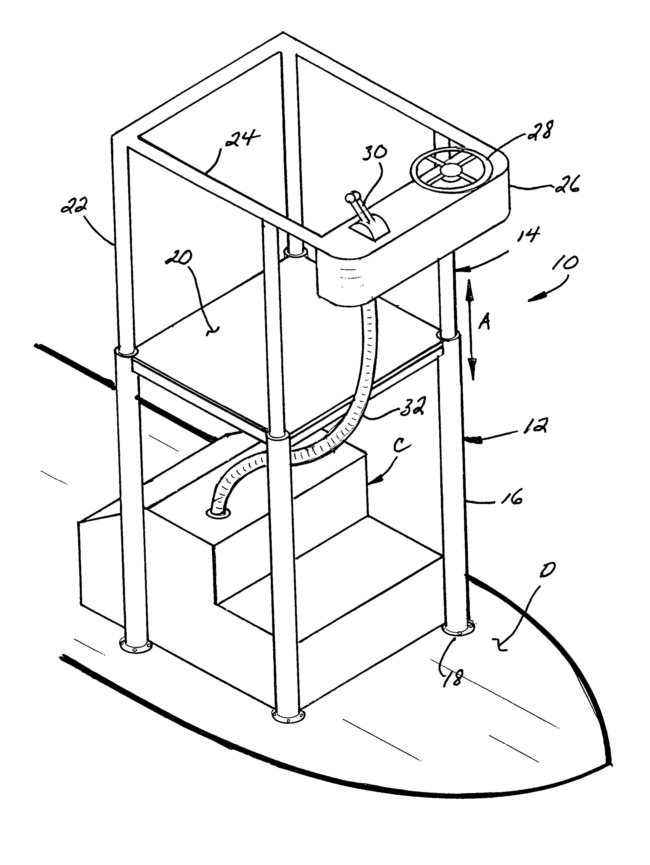 Telescoping boat tower apparatus