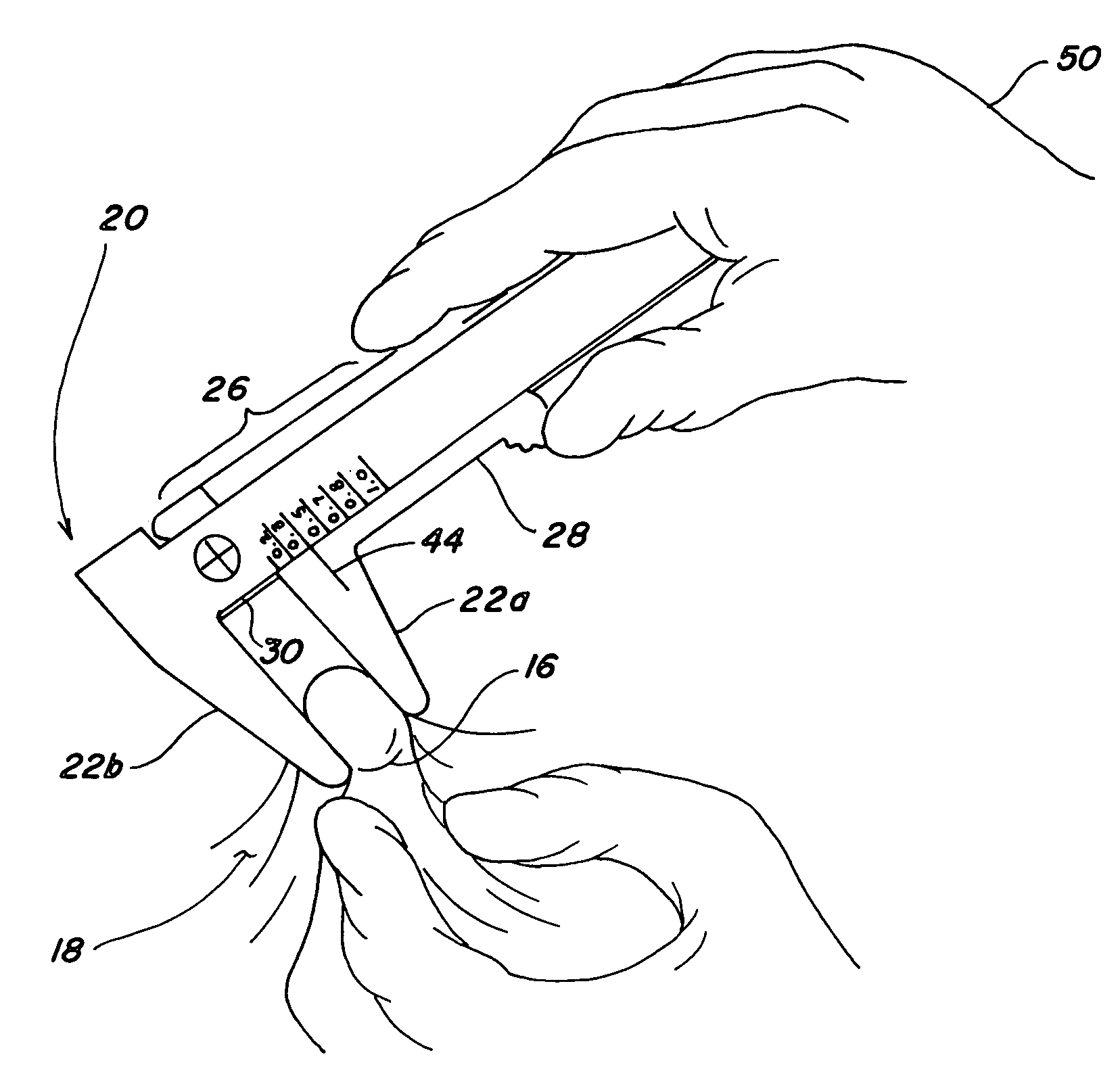 Instrument for determining intratesticular dose and method for determining a dose