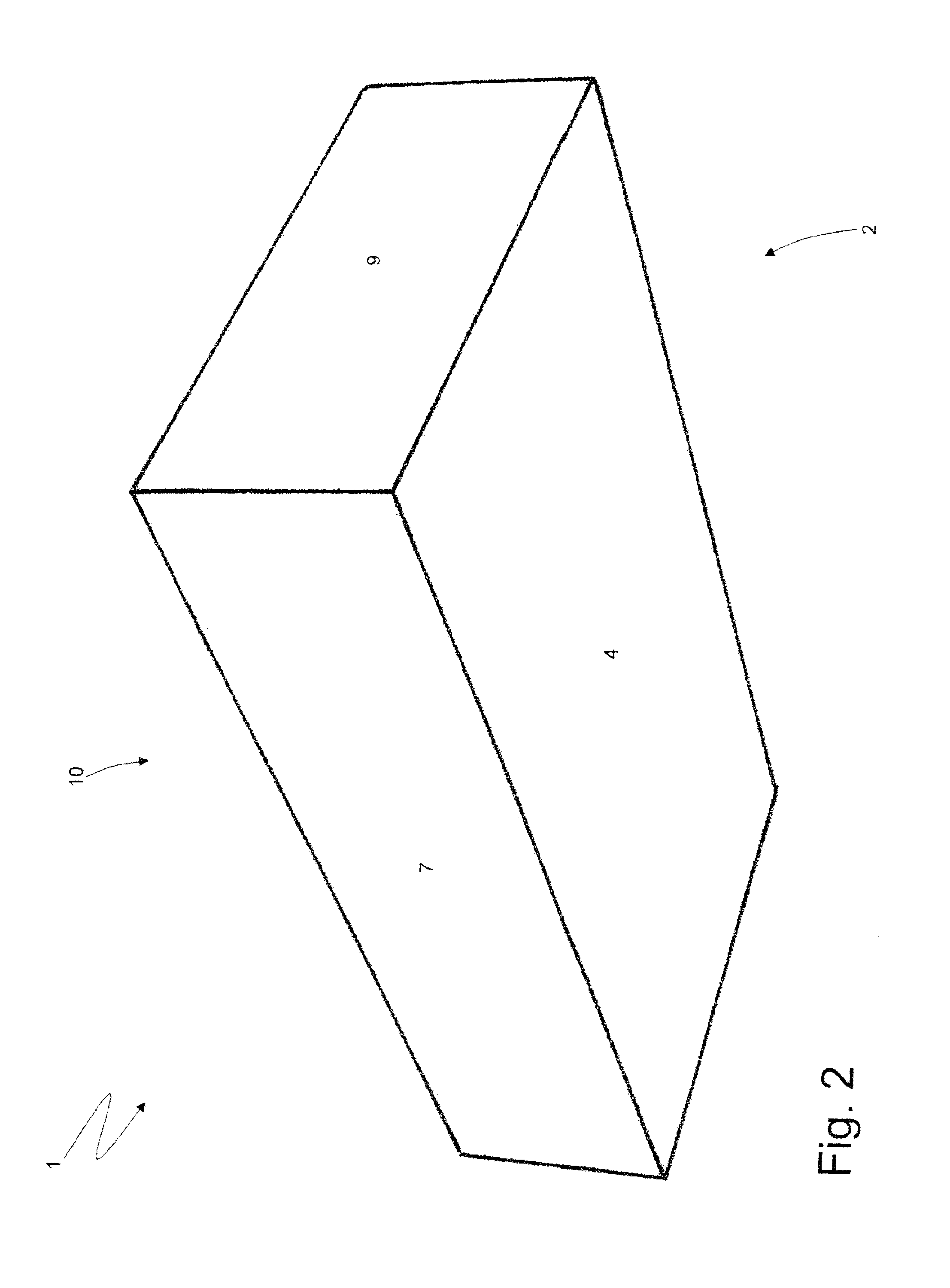 Hinged-lid package, and packing method and machine for producing a hinged-lid package