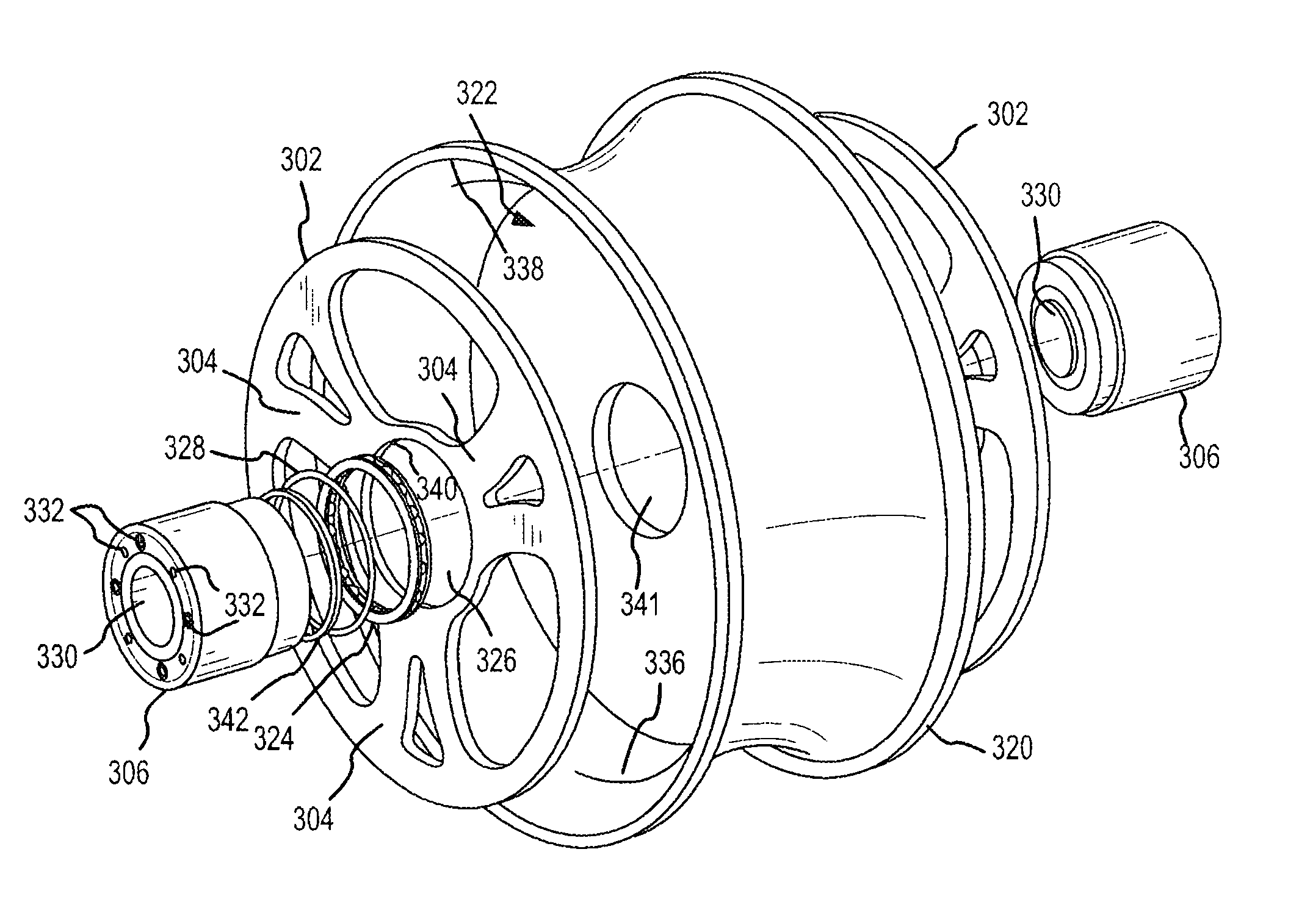 Free spinning rim for motorcycles