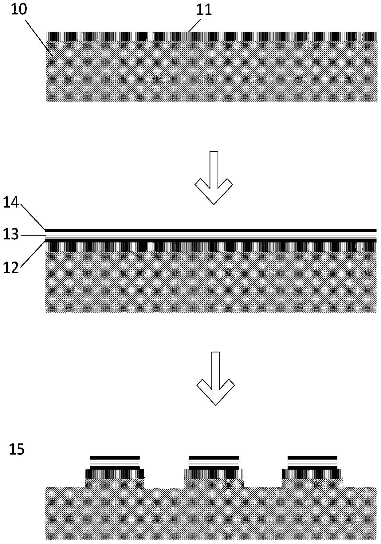 Transfer printing and manufacturing method of beam film type piezoelectric array printing head