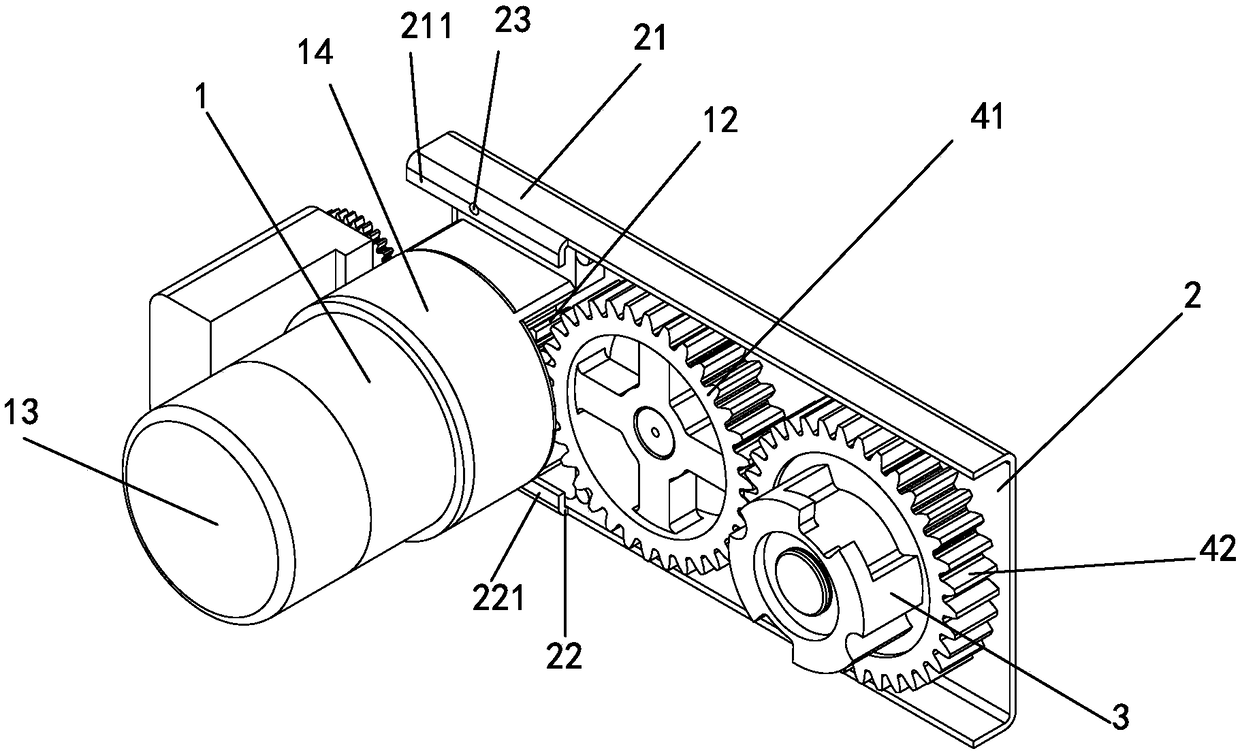 Installation structure of rolling door motor and installation method of rolling door motor