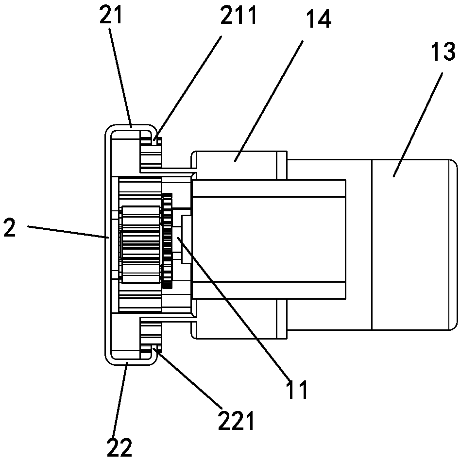 Installation structure of rolling door motor and installation method of rolling door motor