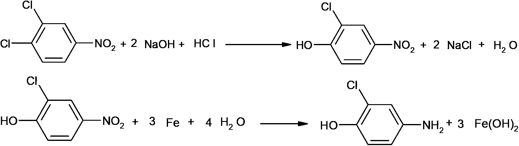 Synthetic method of 2-chloro-4-aminophenol