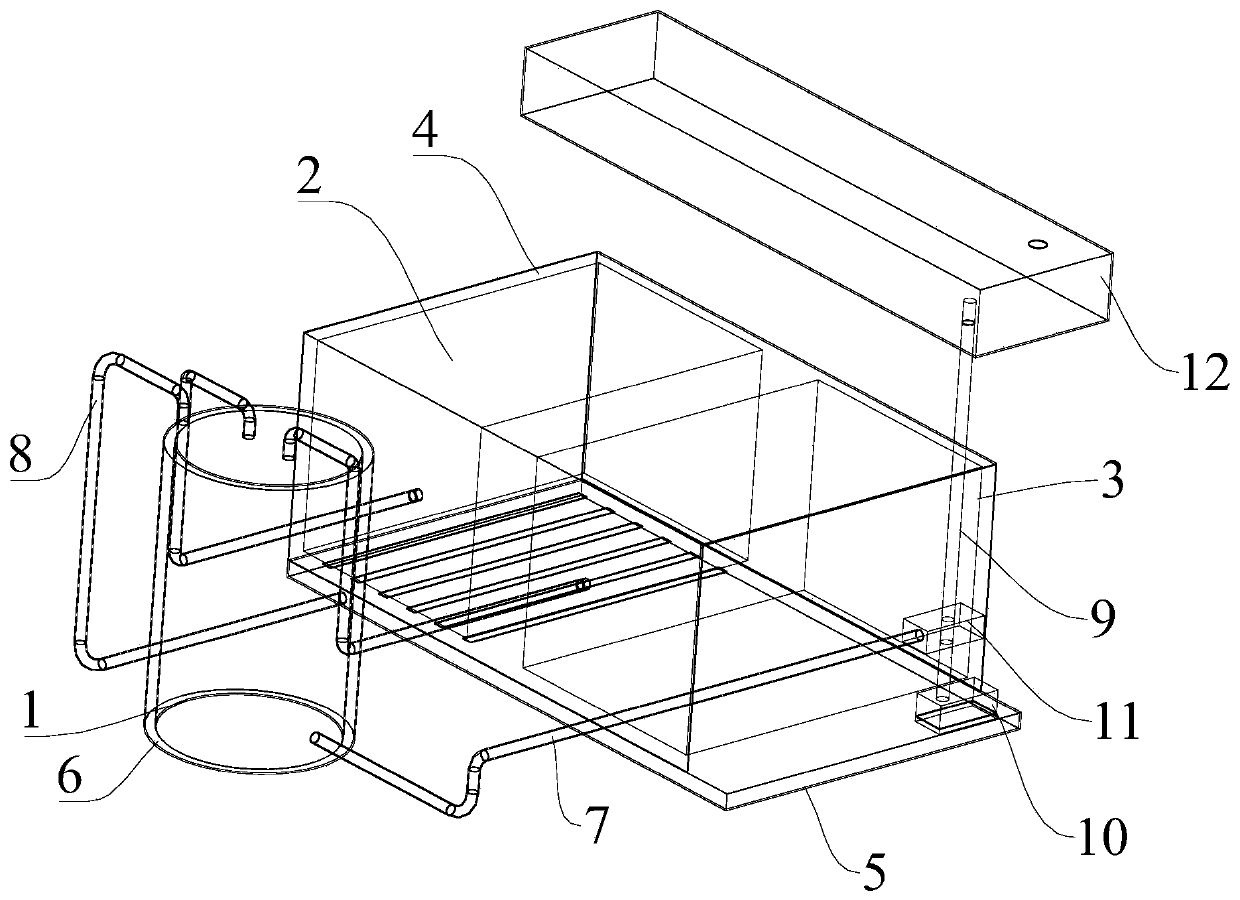 Cooling device for clothes treatment equipment and clothes treatment equipment