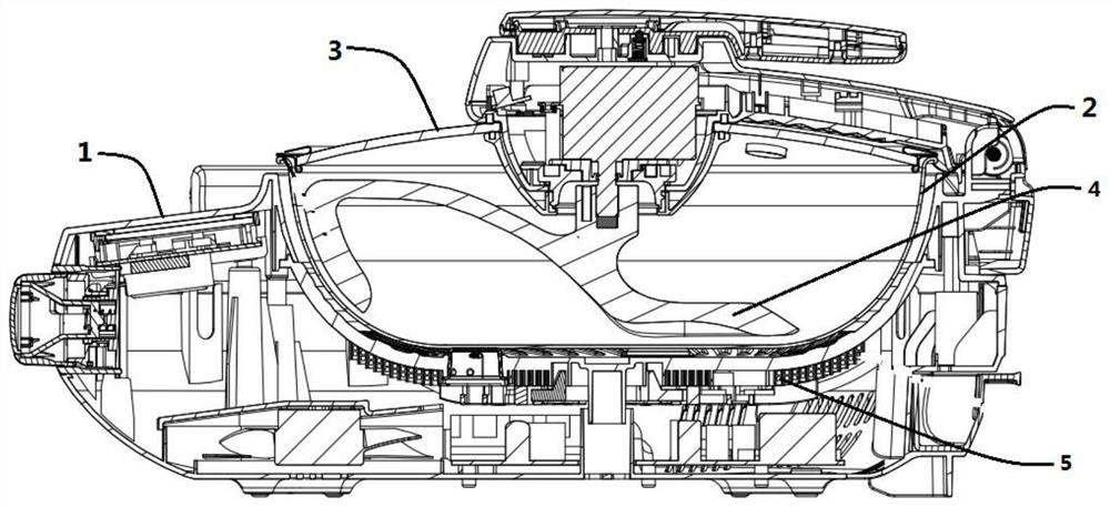 Cooking process of a cooking machine