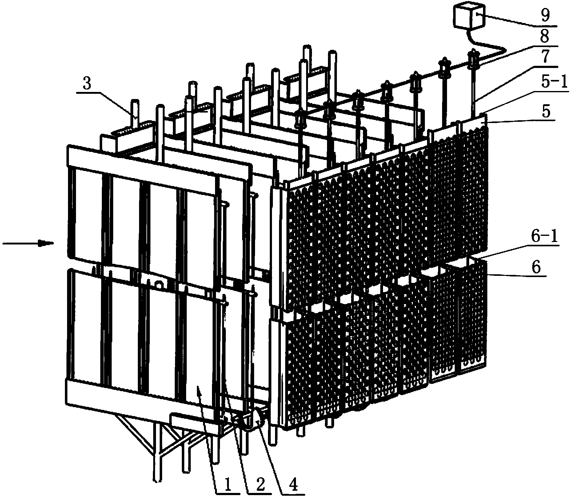 Electric precipitator for removing ash through isolated vibration and striking and isolated vibration-striking time schedule control method