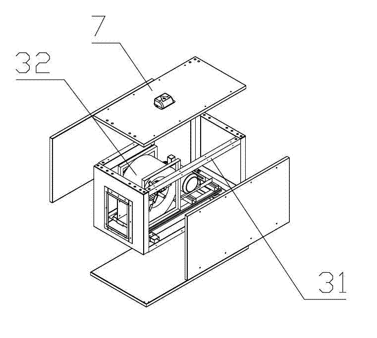 Suspended direct-air-blowing unit type air conditioning unit