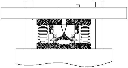 An elastic fastening component with simple structure