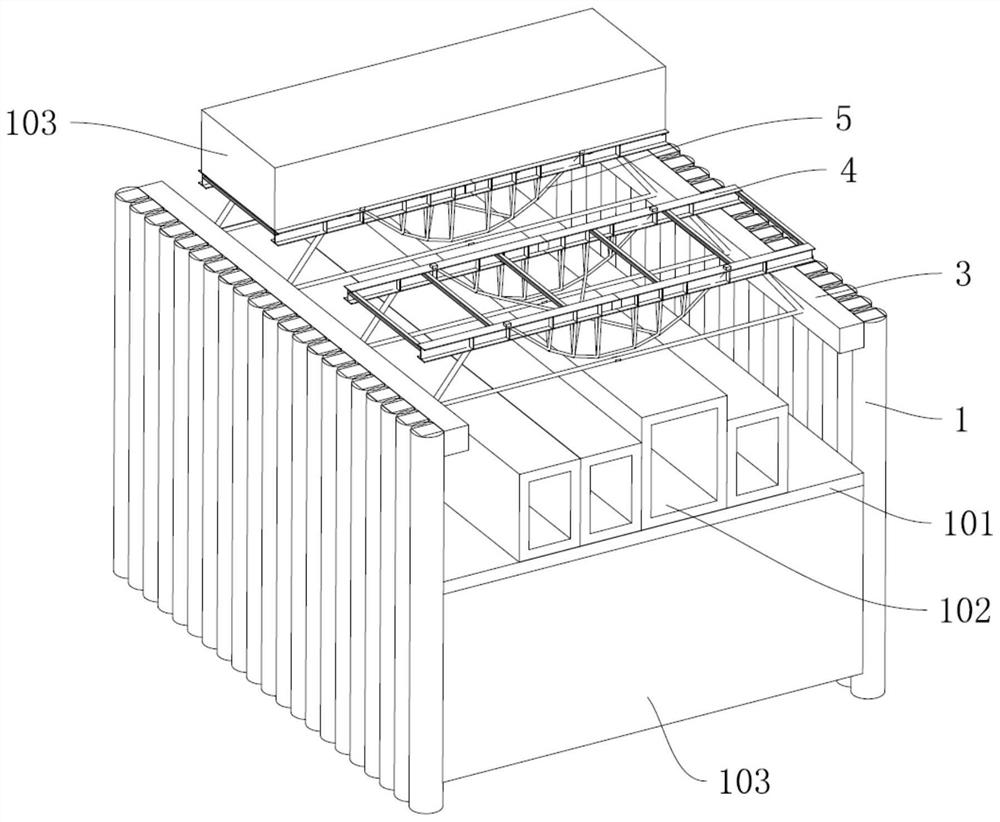 Recyclable prestress supporting system and construction method