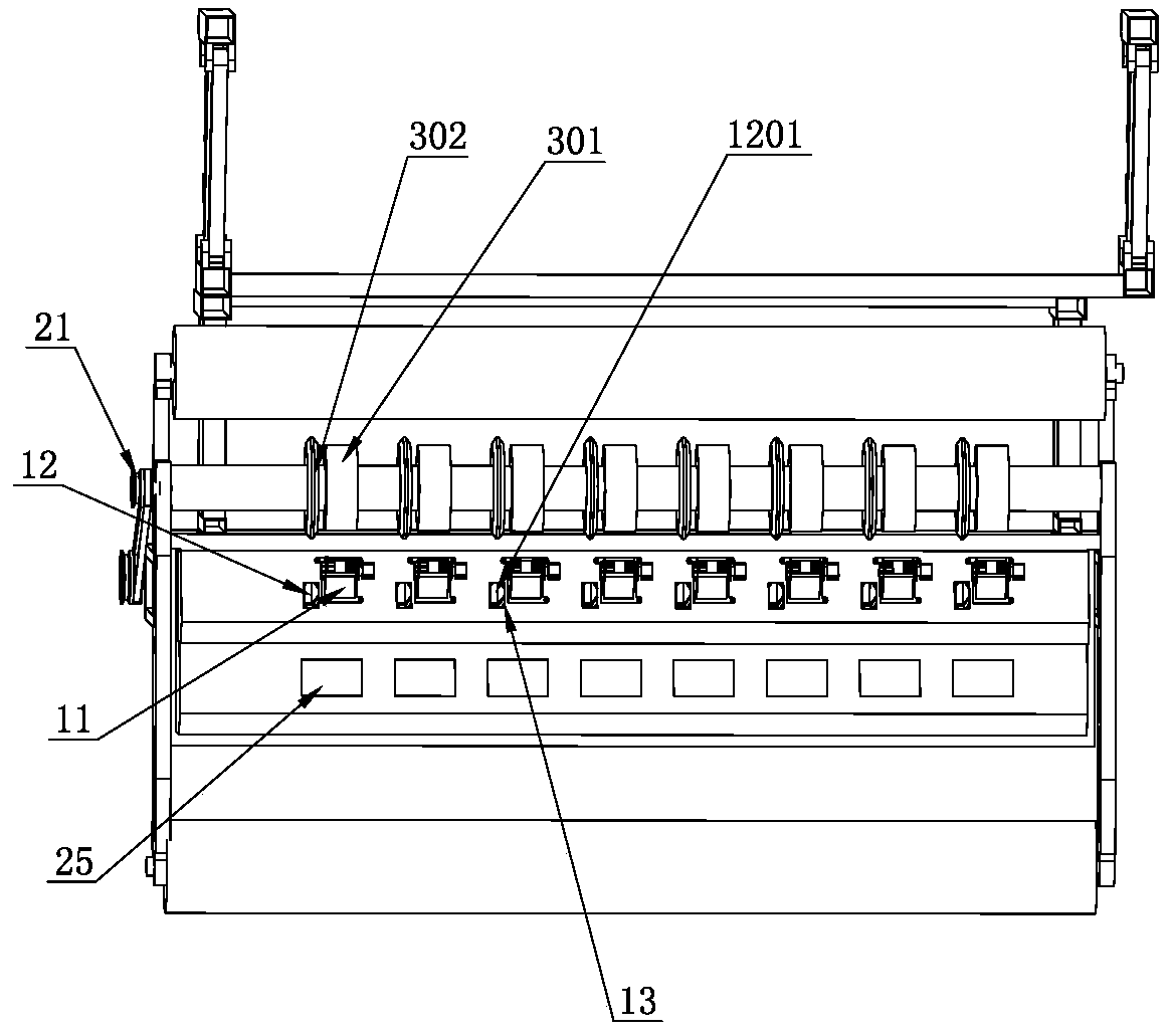 Integrated seeding-fertilizing-earthing compound operation machine and method