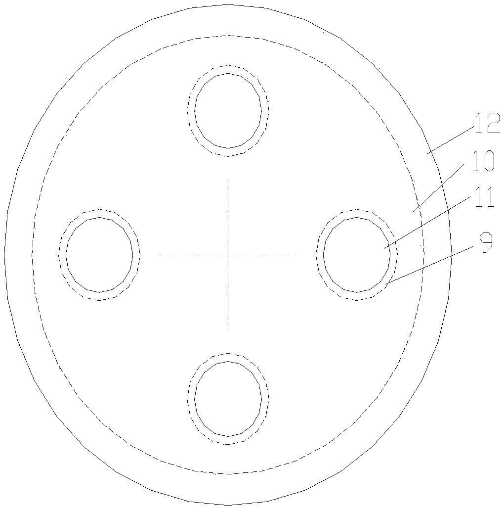 Three-output-shaft clutch of washing machine