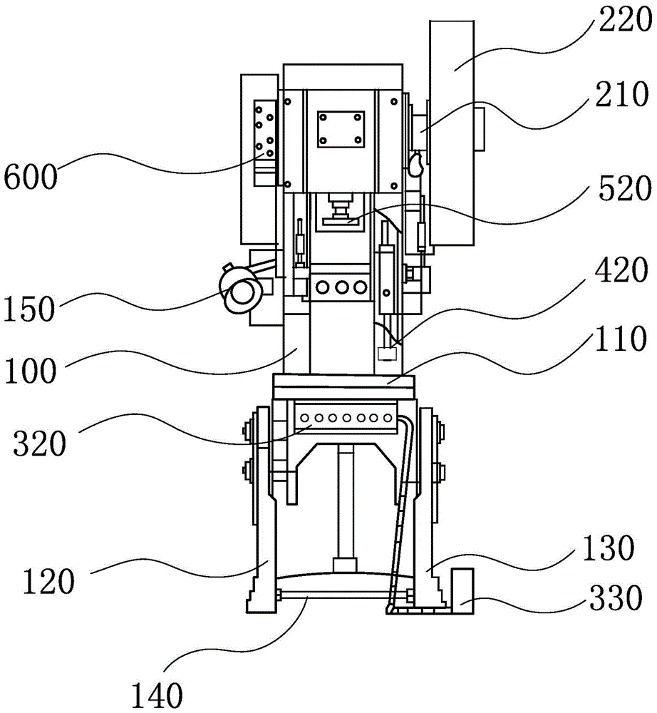 A tiltable press