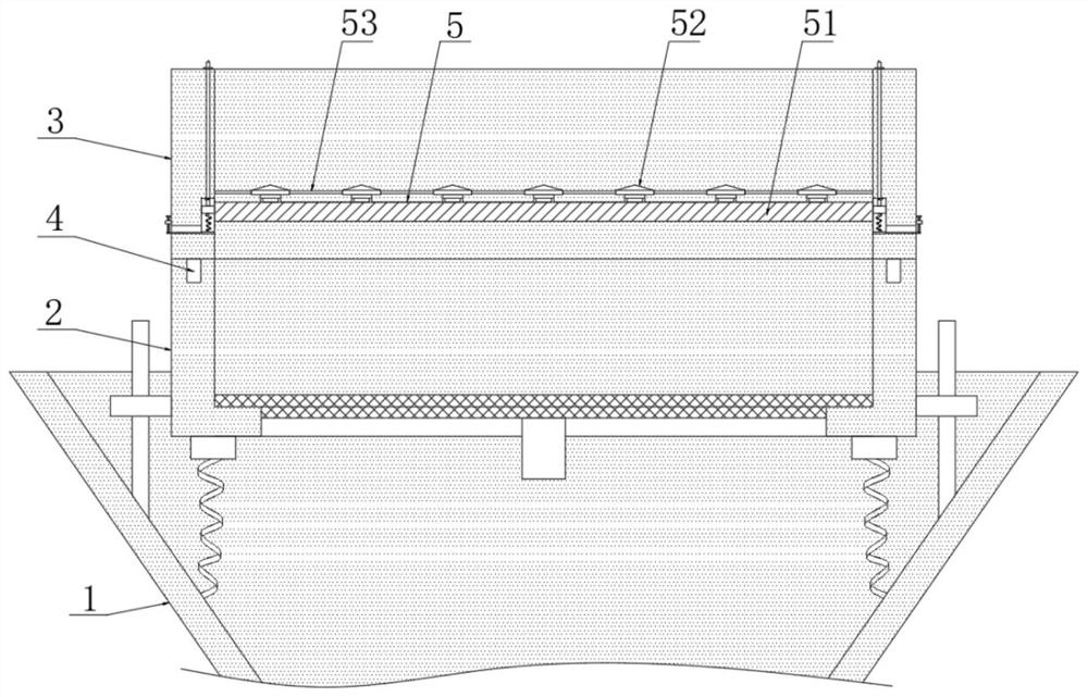 Rinsing device capable of reducing sinking degree for extracting water-soluble protein of minced fillet