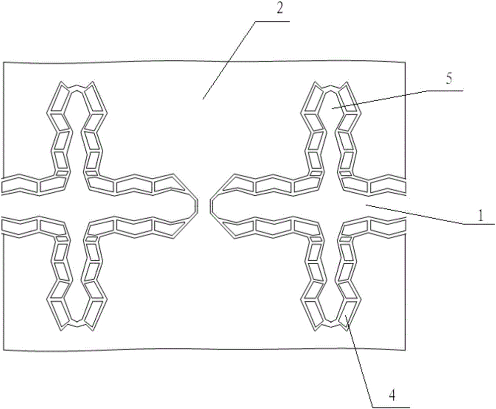 Initial unit for forming electrode pattern of mutual capacitance touch screen