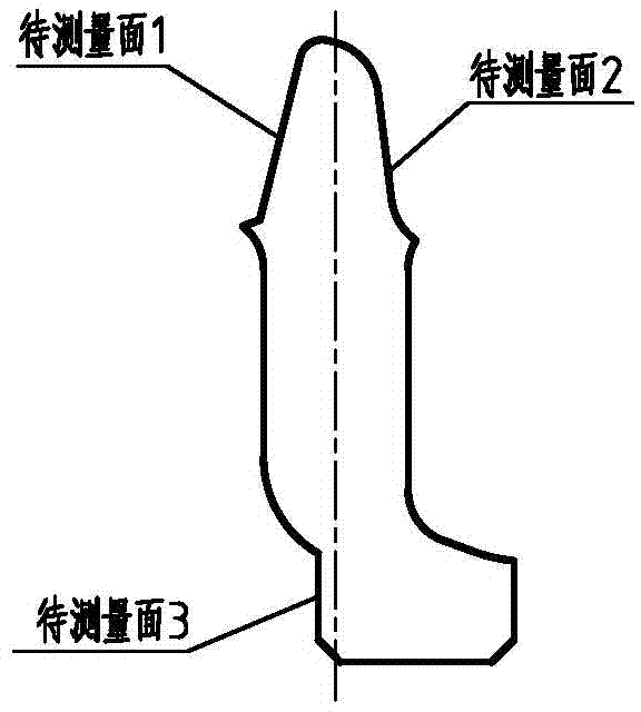 Vernier caliper for dimension measurement of rail profile