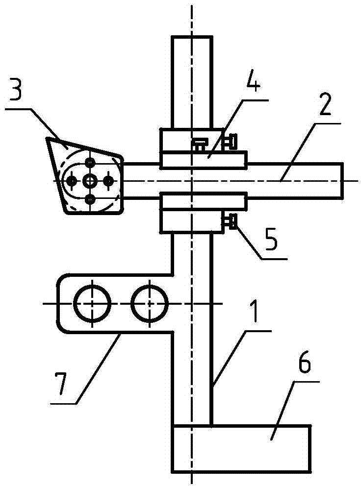 Vernier caliper for dimension measurement of rail profile