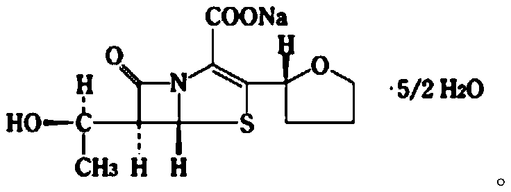 Faropenem sodium particles and preparation method thereof