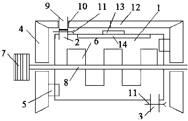 Cotton-wool dyeing device