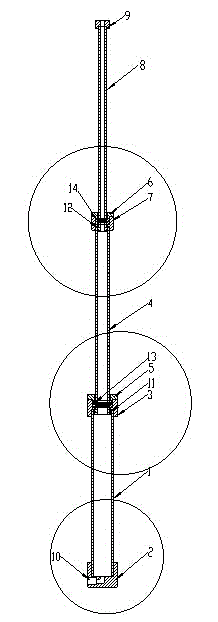 Multistage expansion pressure oil pipe