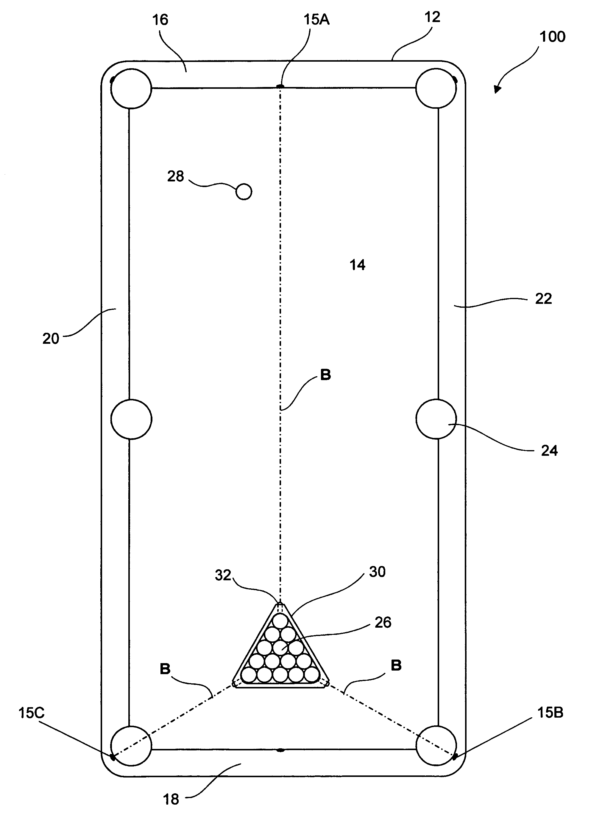 Billiard rack laser system for positioning a rack for a billiard game