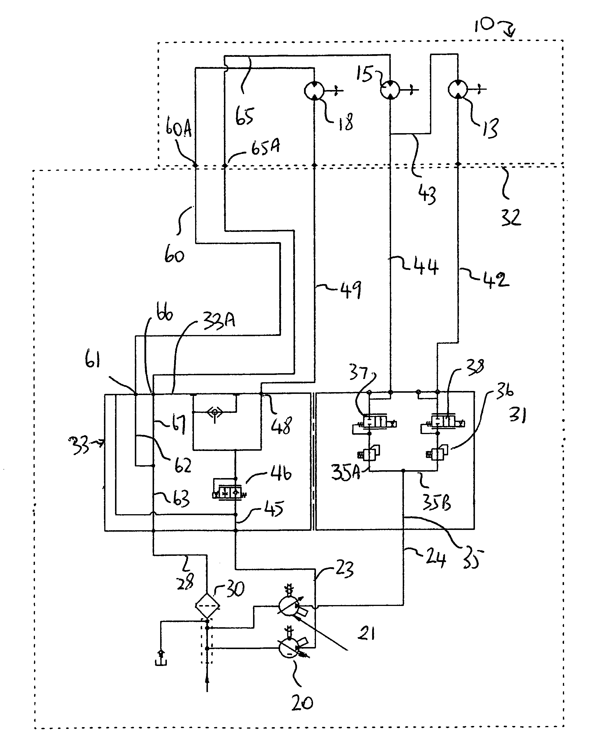 Crop harvesting header with drive reversal