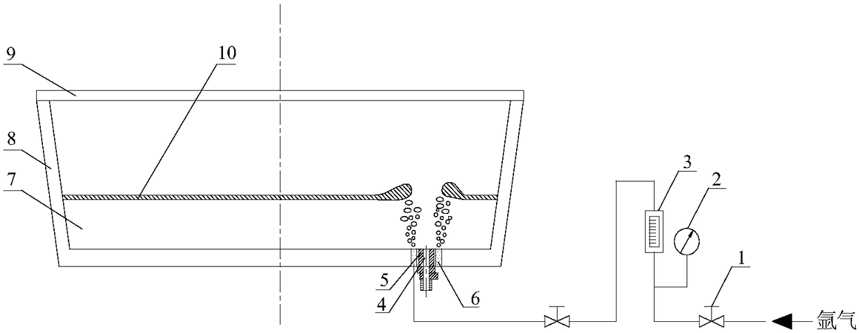 Capped tundish bottom permeable ring and tundish slag tapping control method using capped tundish bottom permeable ring