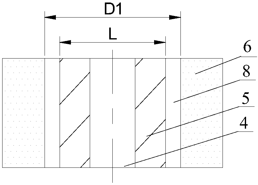 Capped tundish bottom permeable ring and tundish slag tapping control method using capped tundish bottom permeable ring